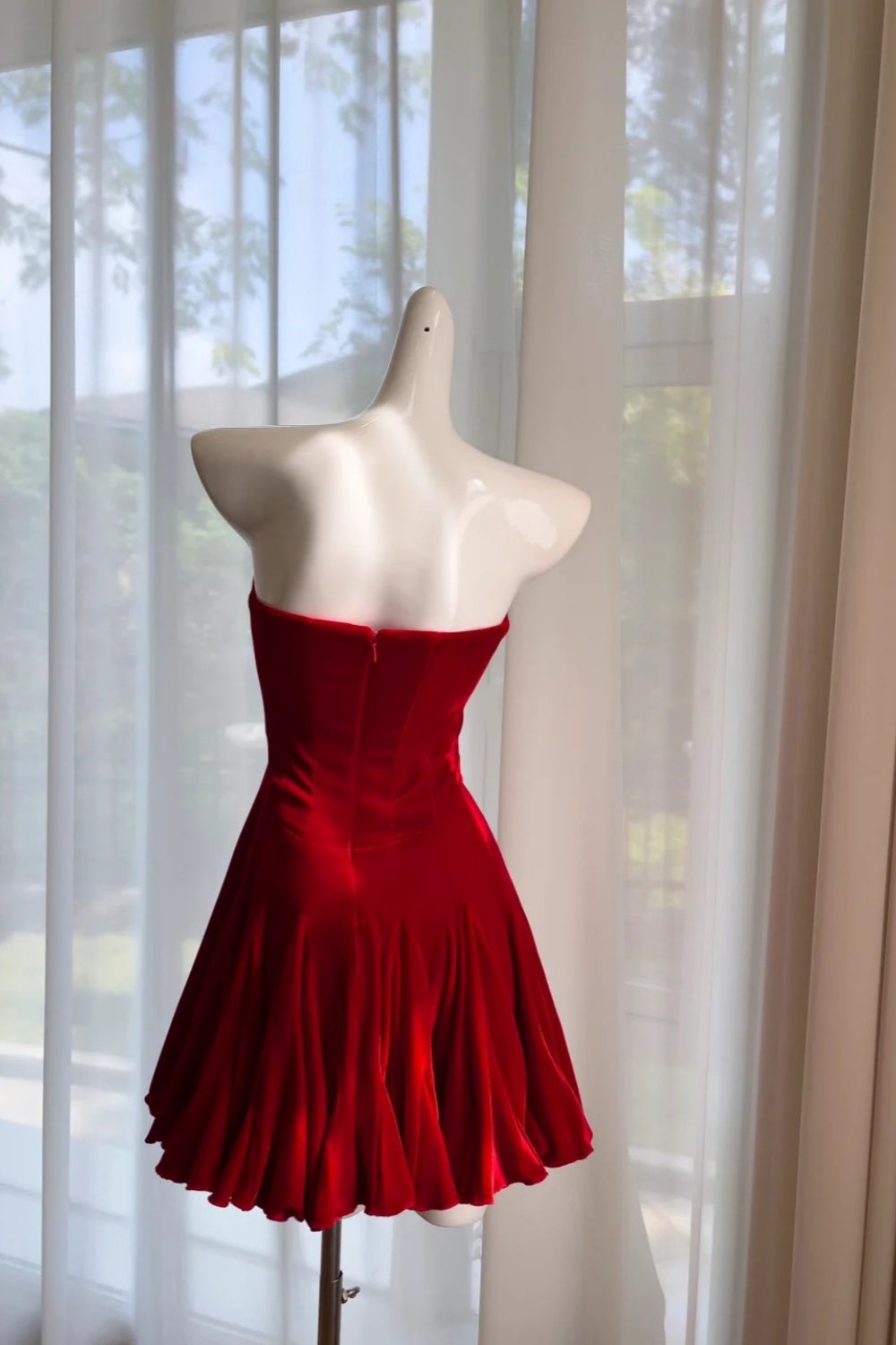 Kurzes Satin-Abendkleid/Geburtstagskleid gh6802