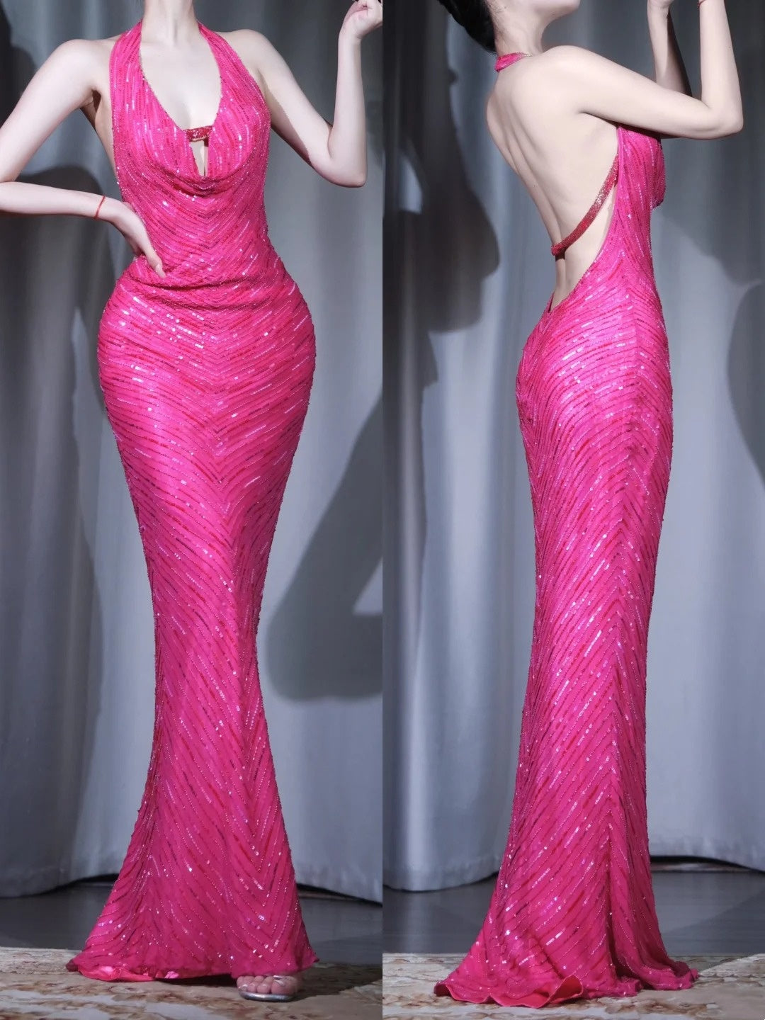 Neues modisches Retro-Abendkleid, romantisches Kleid, Date-Kleid gh6512
