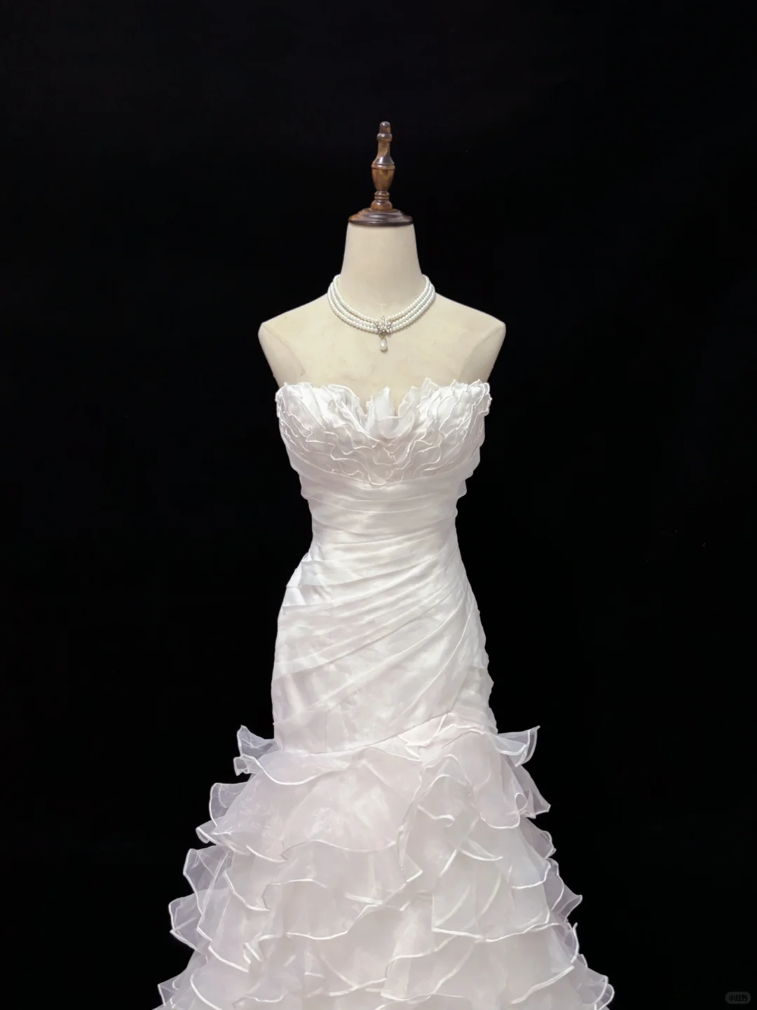 White Strapless, Cinched Waist, Slim Fit Bodycon Sexy Long Romantic Dress, Wedding Gown gh8075