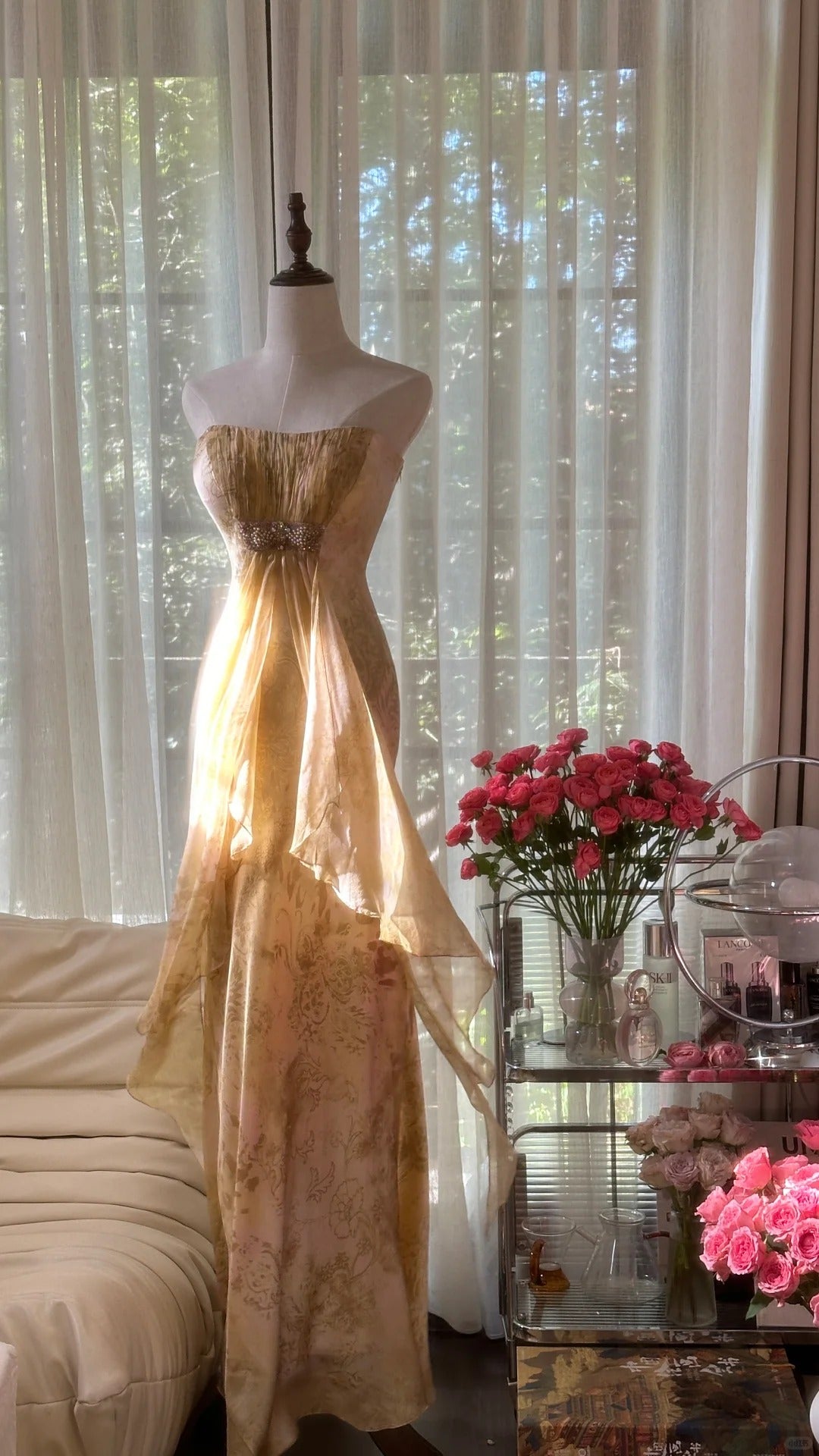 Licht Farbe Elegante Mode Lange Chiffon Ballkleid Abendkleid Geburtstag/Urlaub Party Kleid Prom Kleid gh4065