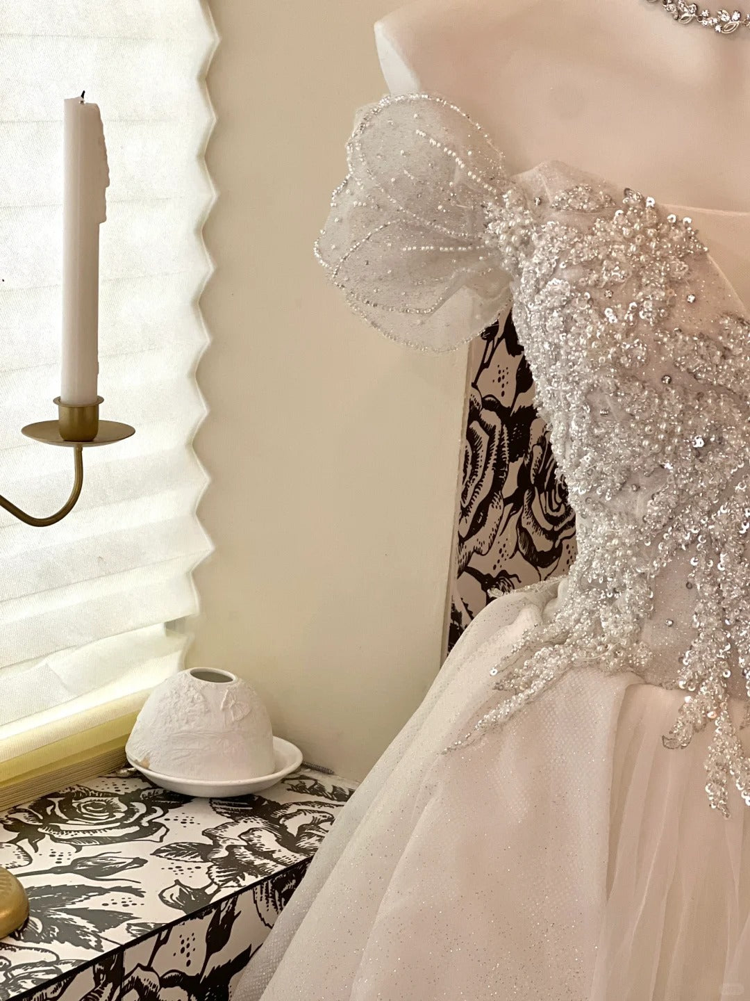 Weiß Glitzernde Perlen Kurzes Tüll Süßes Süßes Homecoming Kleid Geburtstagsparty Kleid Hochzeitskleid gh4263