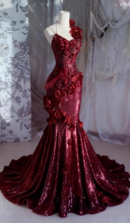 Glamorous Sequined Halter Neck Waist-Cinched Bodycon Sexy Mermaid Hem Evening Dress, Fairy Gown, Romantic Gown gh7462