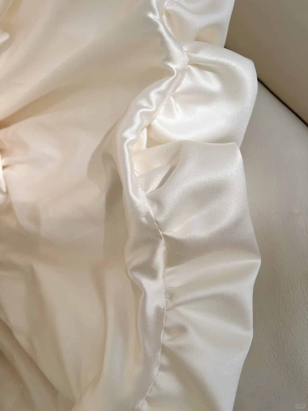 Moonlight Weißes kurzes Satin-Heimkehrkleid Partykleid gh4763