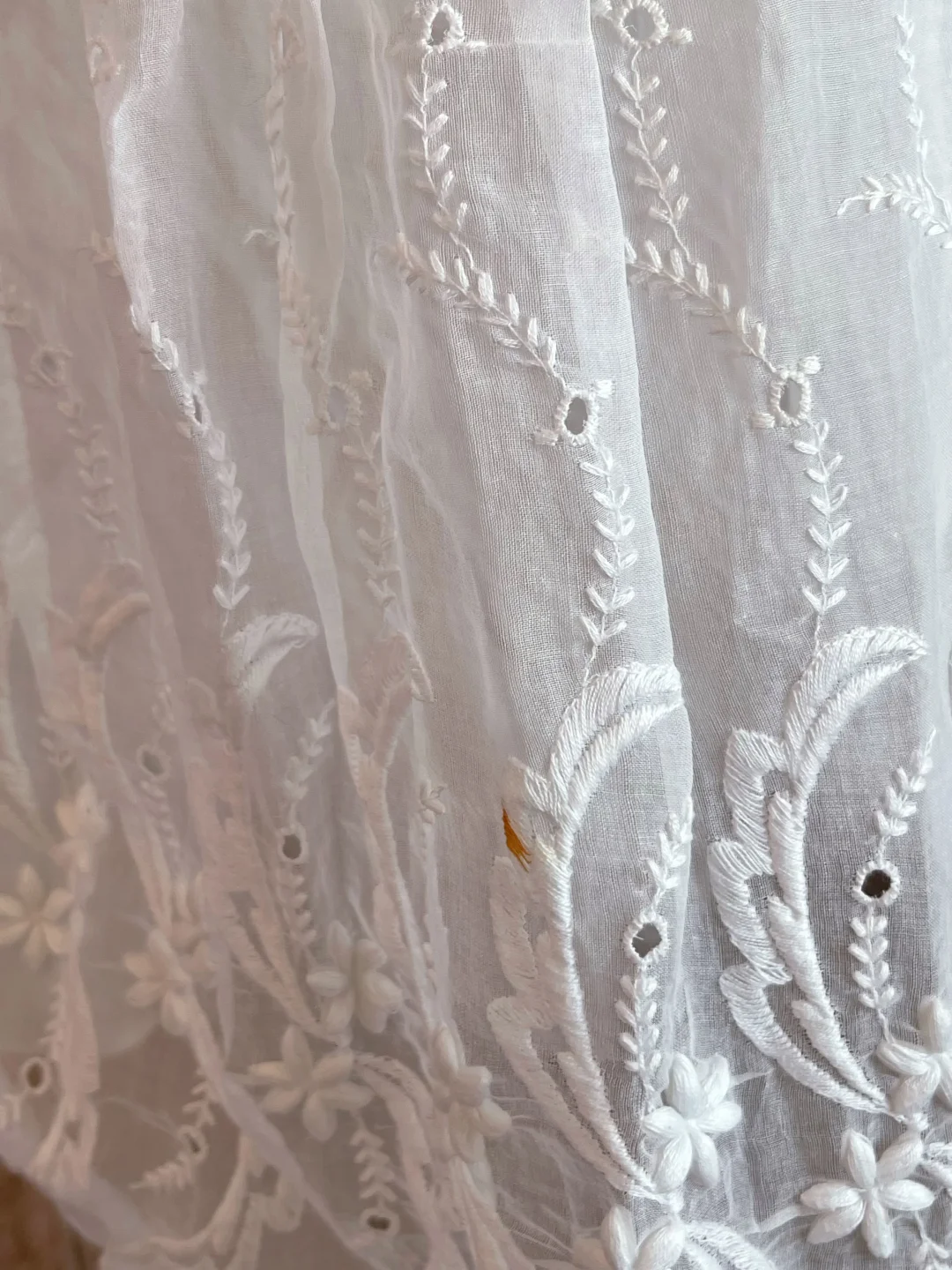 White Vintage Strapless Embroidered Midi Gown, A-Line Party Dress gh9306