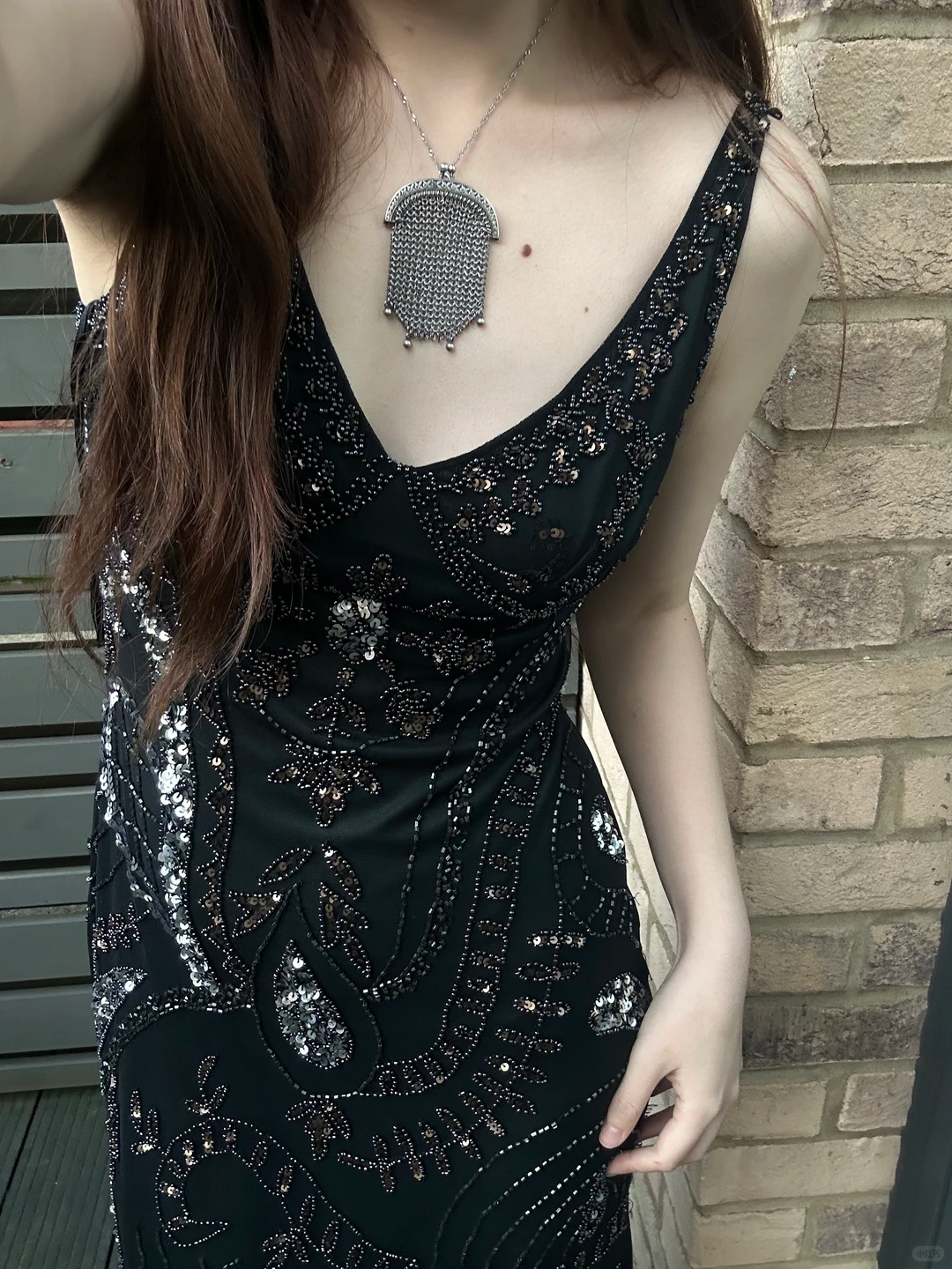 Black Sexy Long Vintage Beaded Spaghetti Strap Fitted Waist Slim Prom & Evening Party Dress gh8442