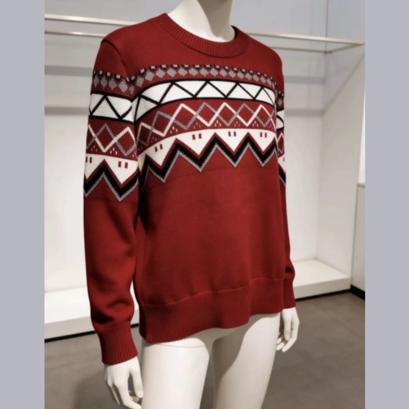 Pull femme automne/hiver à empiècements de couleur, coupe ample et maille amincissante 11369