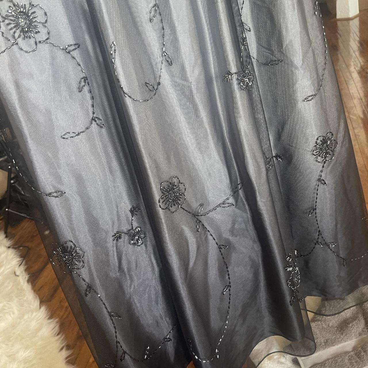 Silber Schwarz Zarte Perlen Lange Tüll Elegante Ballkleid Abendkleid Formale Geburtstag Party Kleid Prom Kleid gh3613