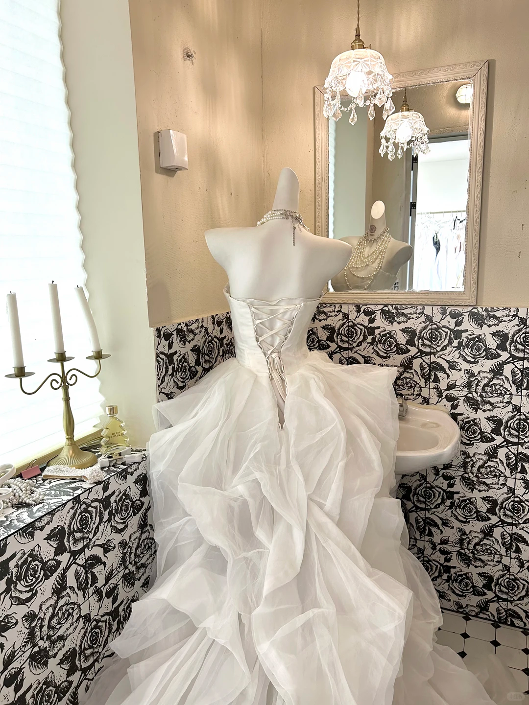 Long Romantic Ivory Strapless Wedding Gown with Cinched Waist & Fluffy Princess Skirt gh7719