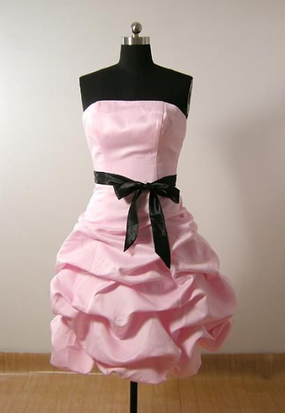 Kurzes, pinkfarbenes Geburtstagskleid, Partykleid, Schulkleid gh6864
