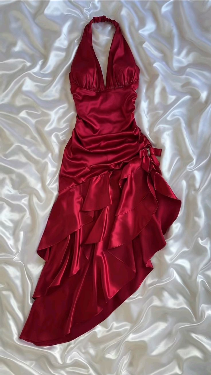 Hot Red Hosenträger Mode Sexy Einfache lange Satin Rüschen Elegante Ballkleid Abendkleid Party Kleid Homecoming Kleid gh3234