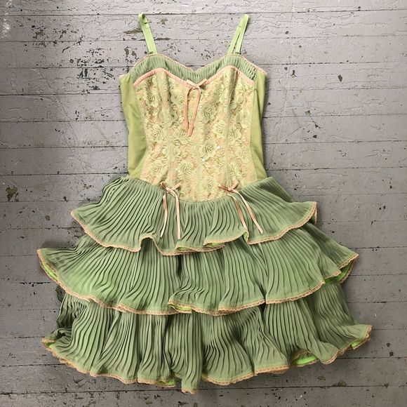 Robe de soirée en tulle et dentelle à bretelles spaghetti vert rose doux, robe de bal, robe de soirée, robe de fête d'anniversaire gh3463