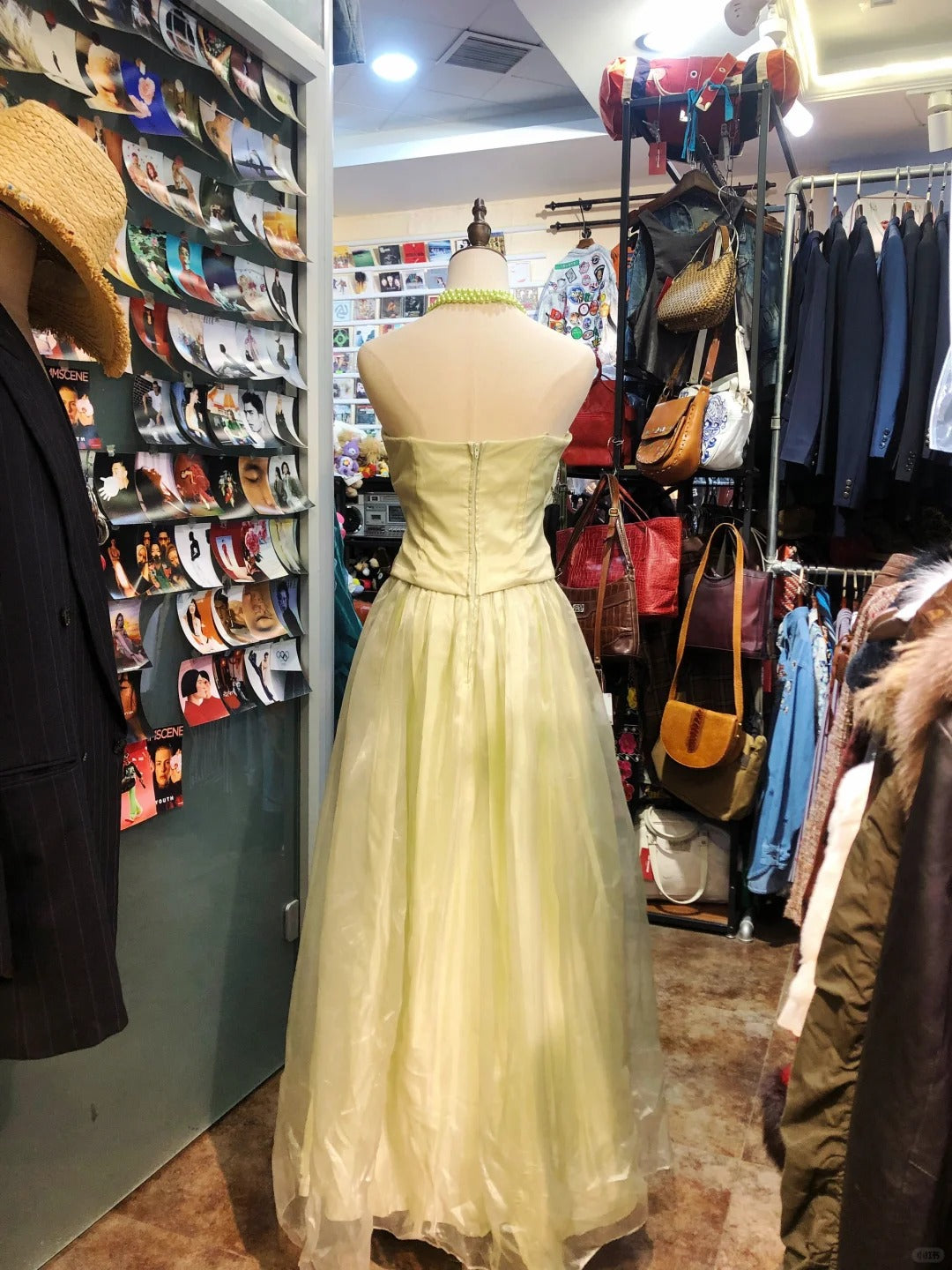 Robe de soirée longue en tulle jaune, élégante et exquise, robe de soirée d'anniversaire, robe de bal gh4282