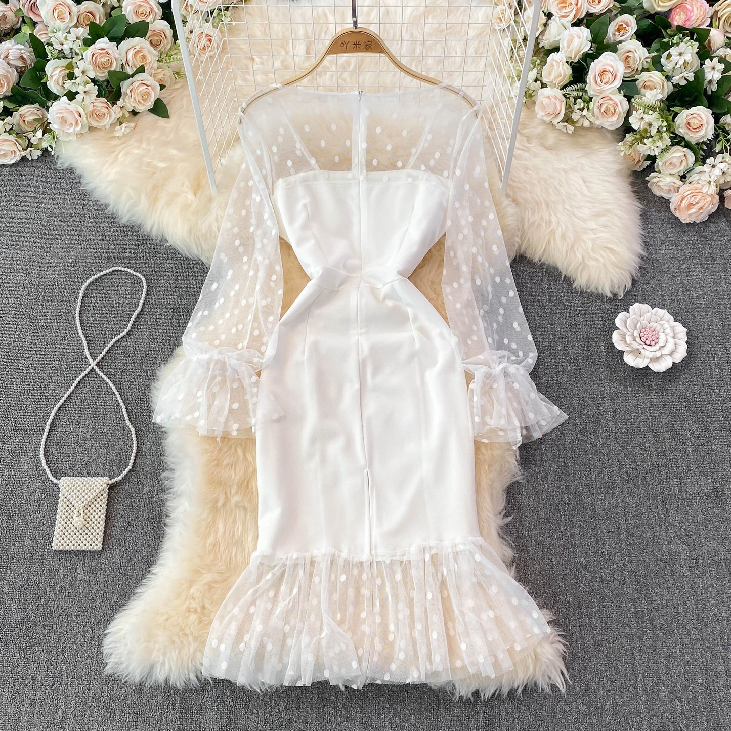 Sexy Long Sleeve Short Dress Fashion Dress 10914