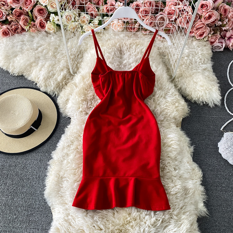 Sexy V Neck Short Dress Fashion Dress 10700