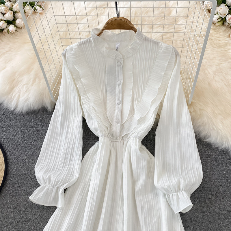 Sweet A Line Chiffon Short Dress Fashion Dress 10796