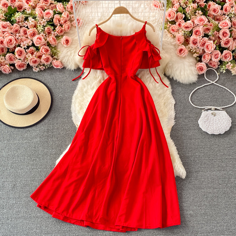 Cute A line short dress fashion dress 451
