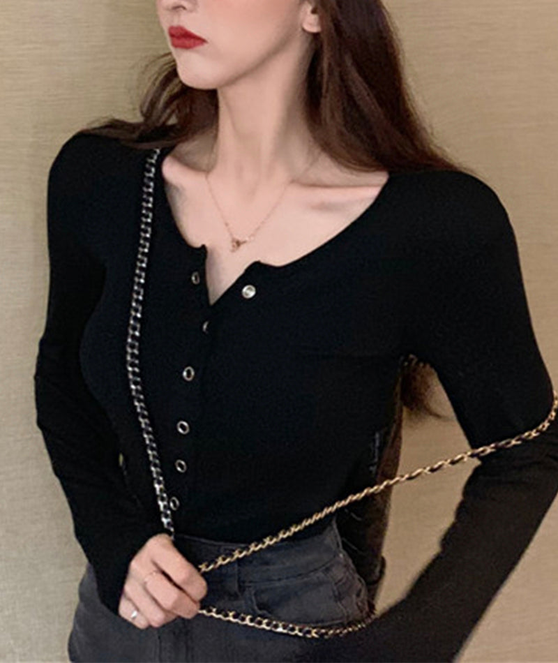 Gray long-sleeved corset cropped top 321