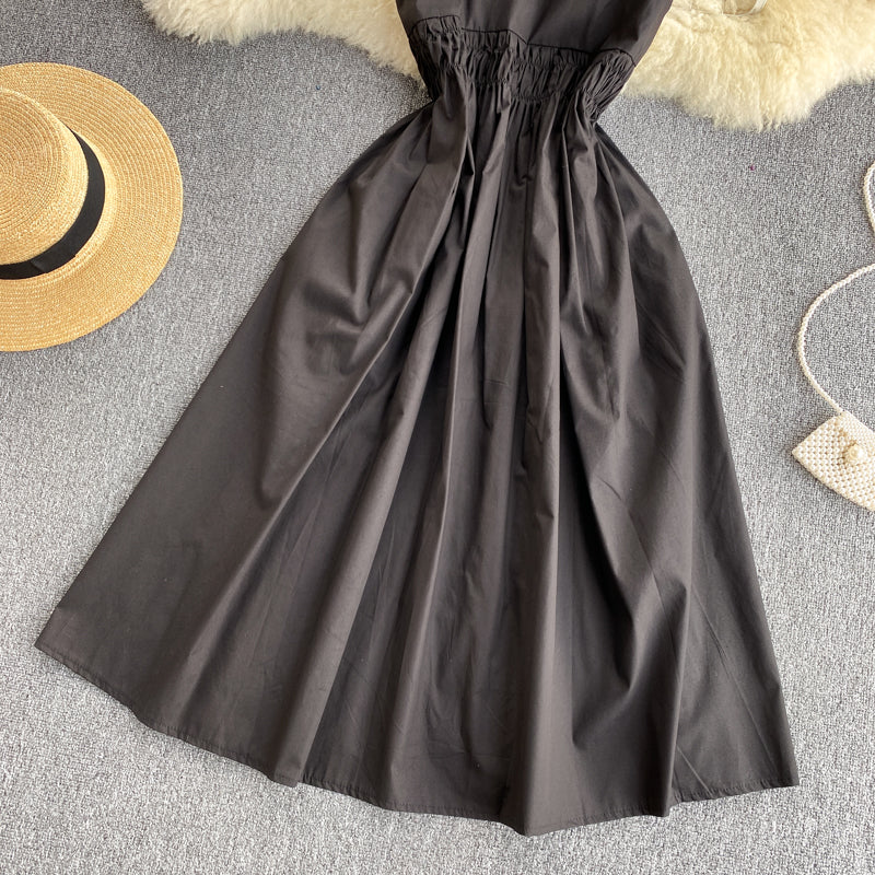 Cute A line bow dress fashion dress 599