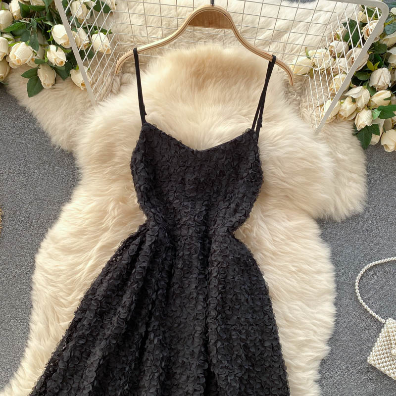 Cute A line short dress fashion dress 632