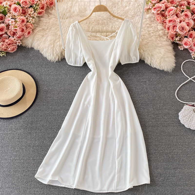 Cute A line short dress fashion dress 550
