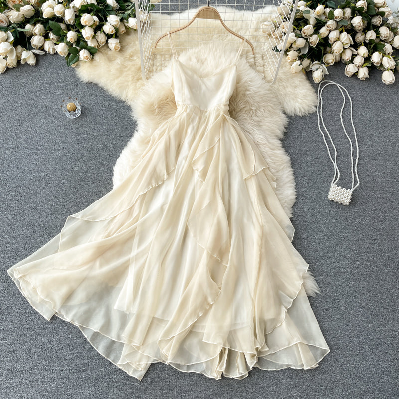 Cute A line tulle short dress fashion dress 494
