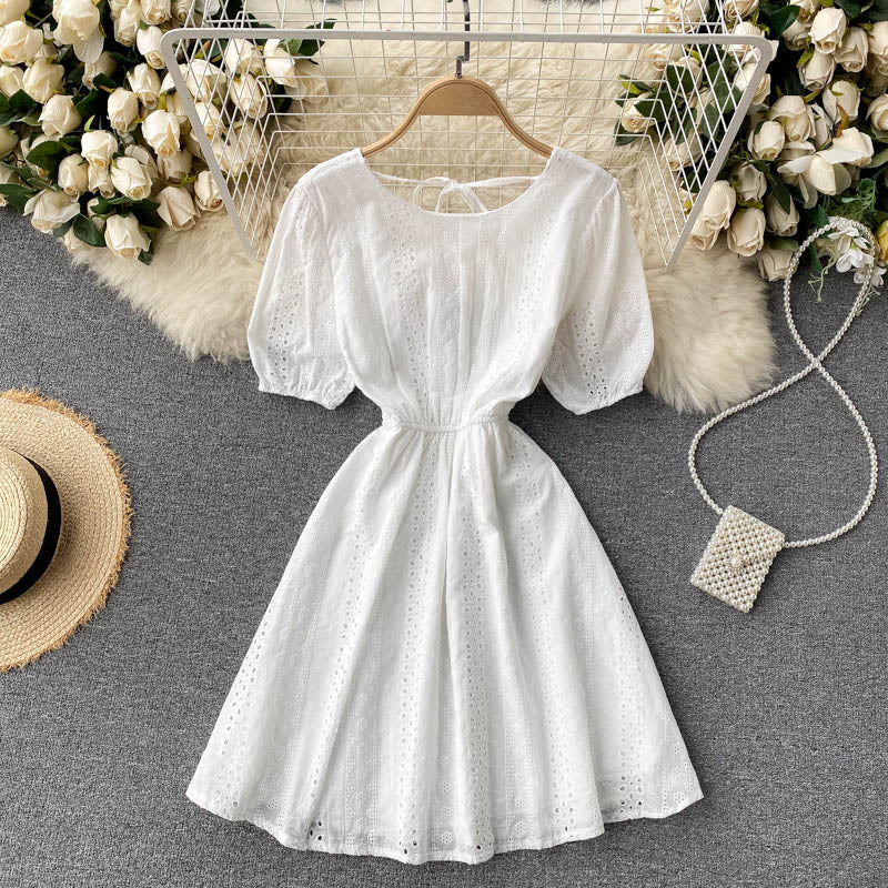 Cute A line short dress fashion dress 638
