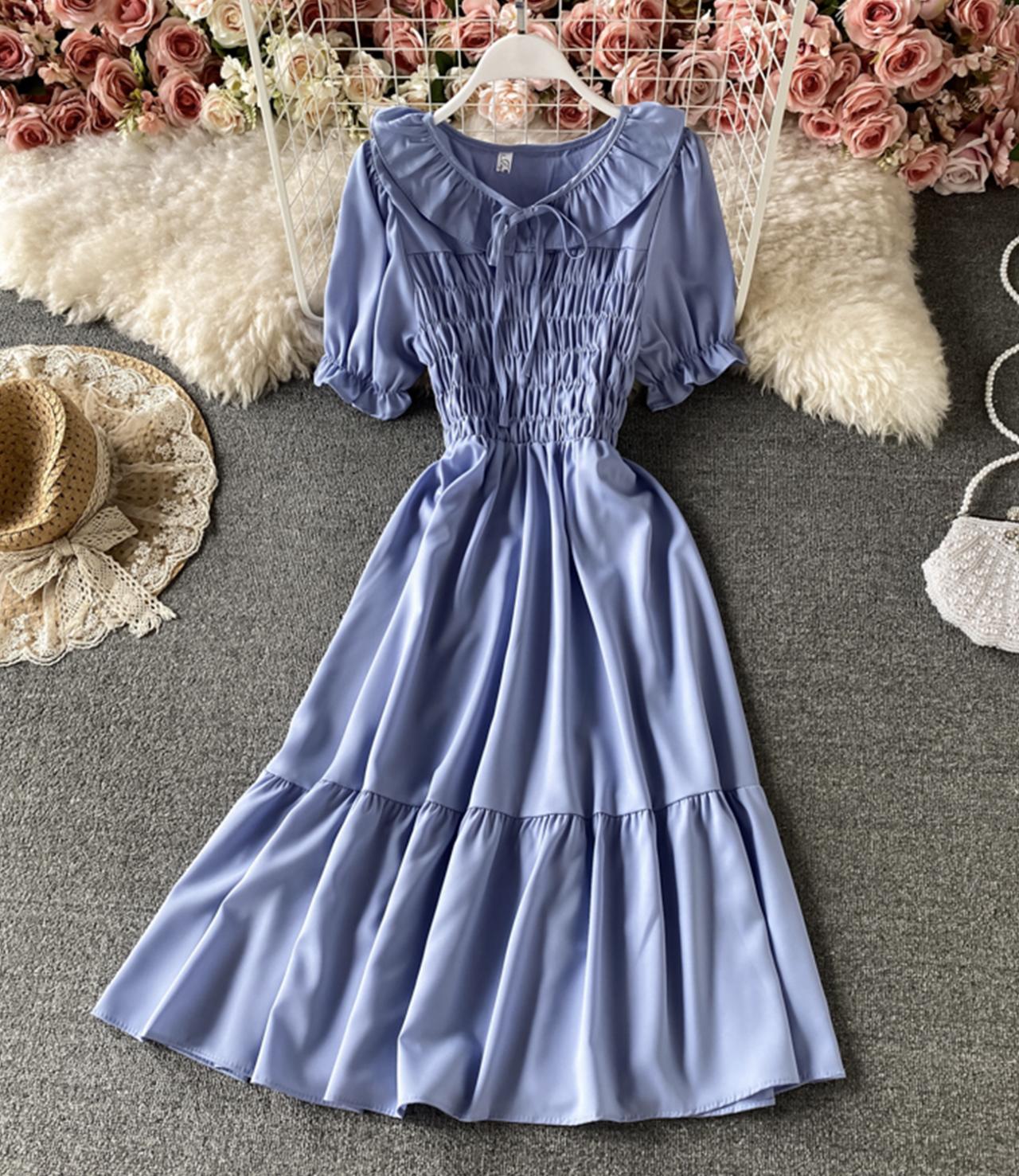 Cute A line short dress fashion dress 688