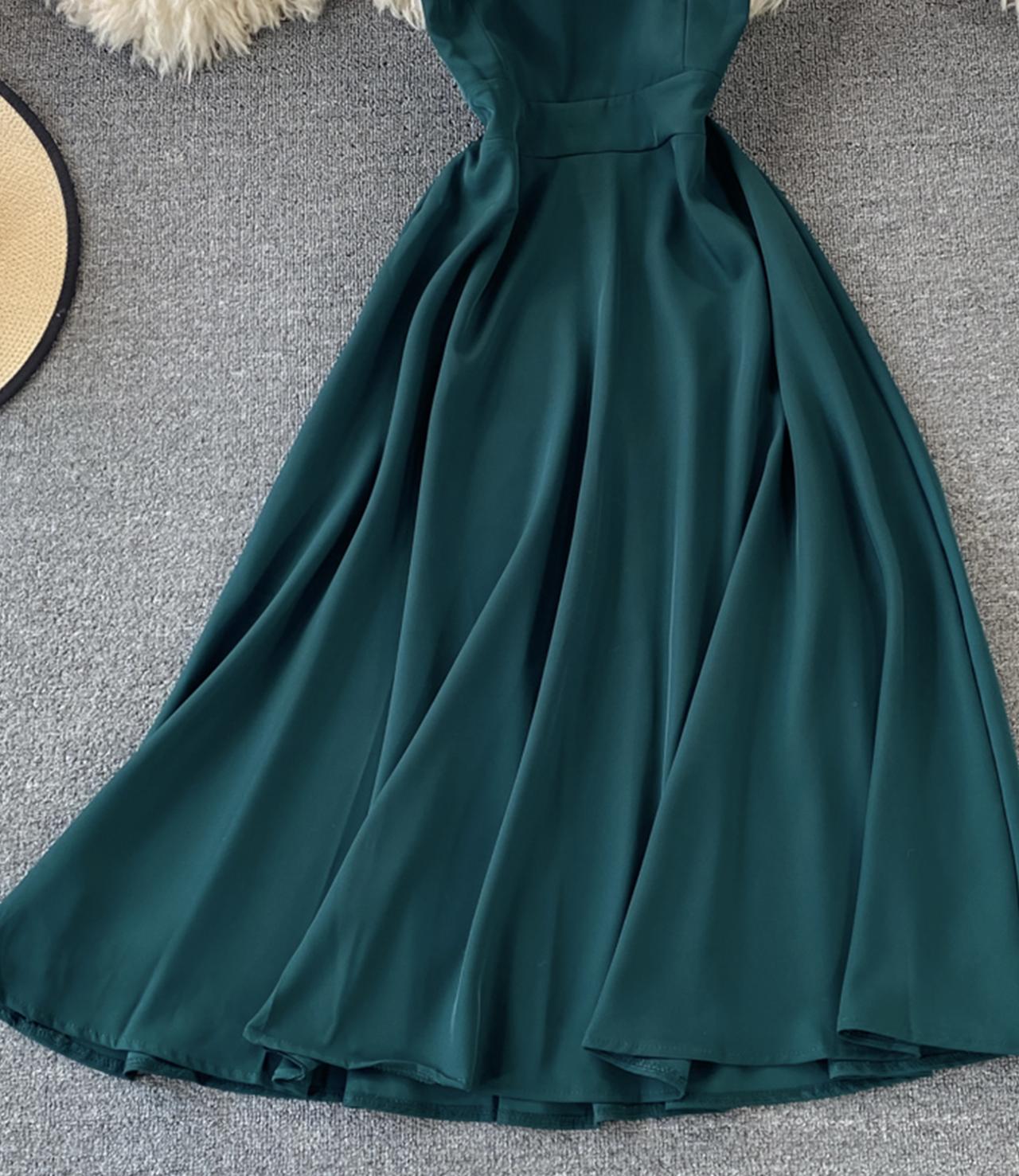 Cute A line short dress fashion dress 670