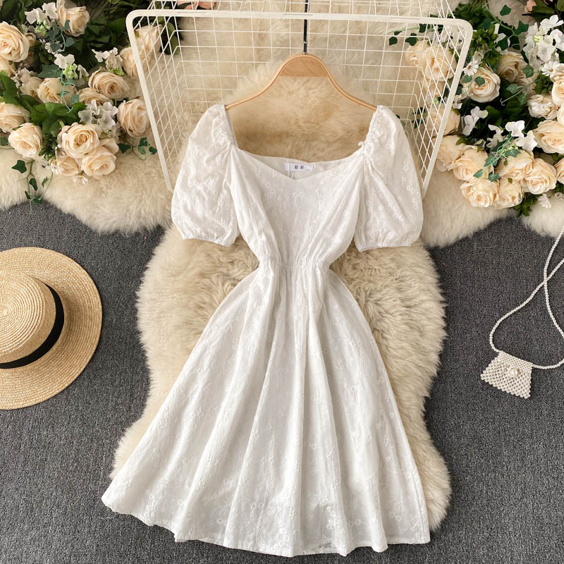 Cute A line short dress fashion dress 640