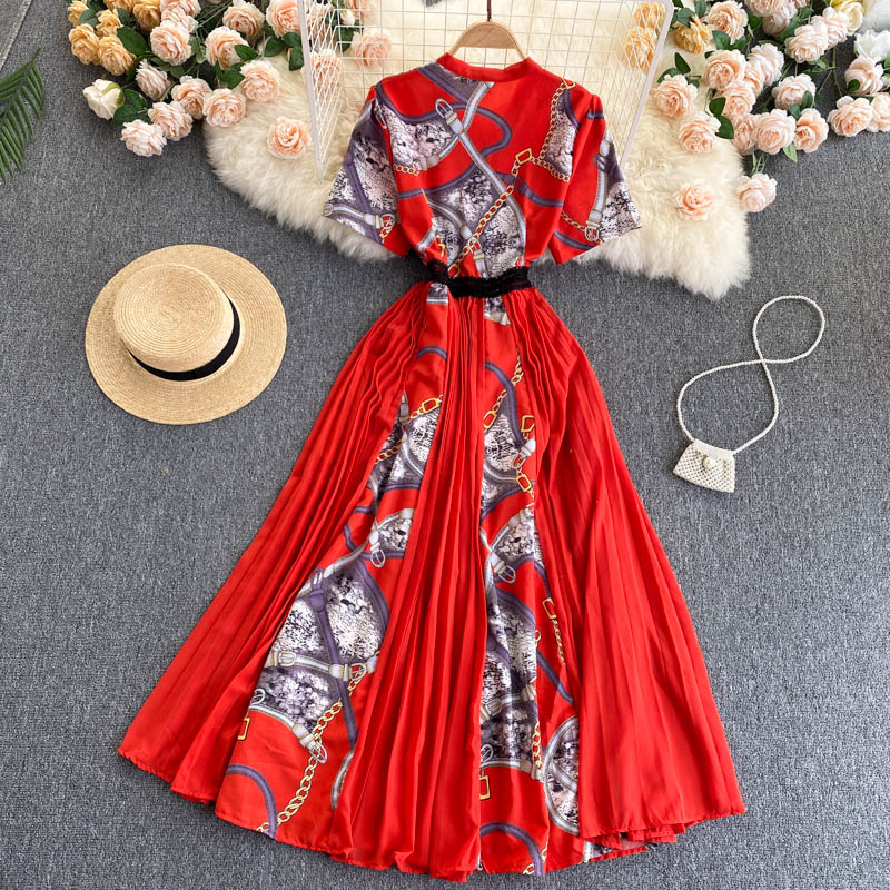 Stylish A line long dress fashion dress 630