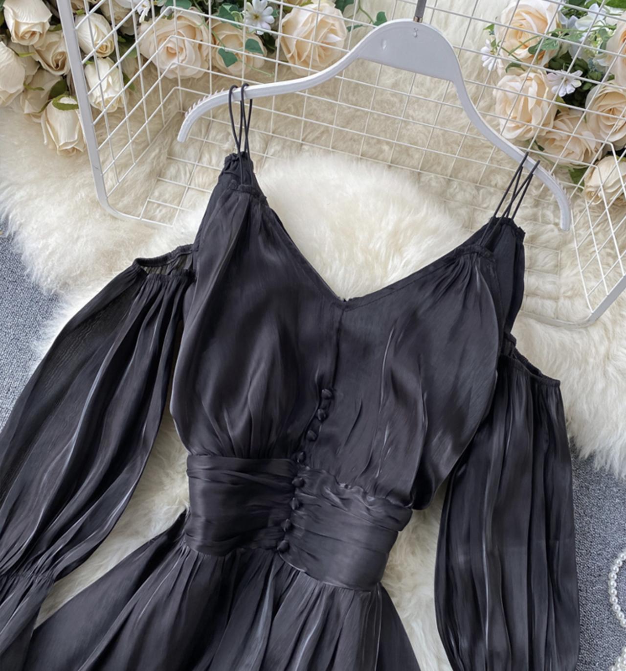 Cute long sleeve short dress fashion dress 648
