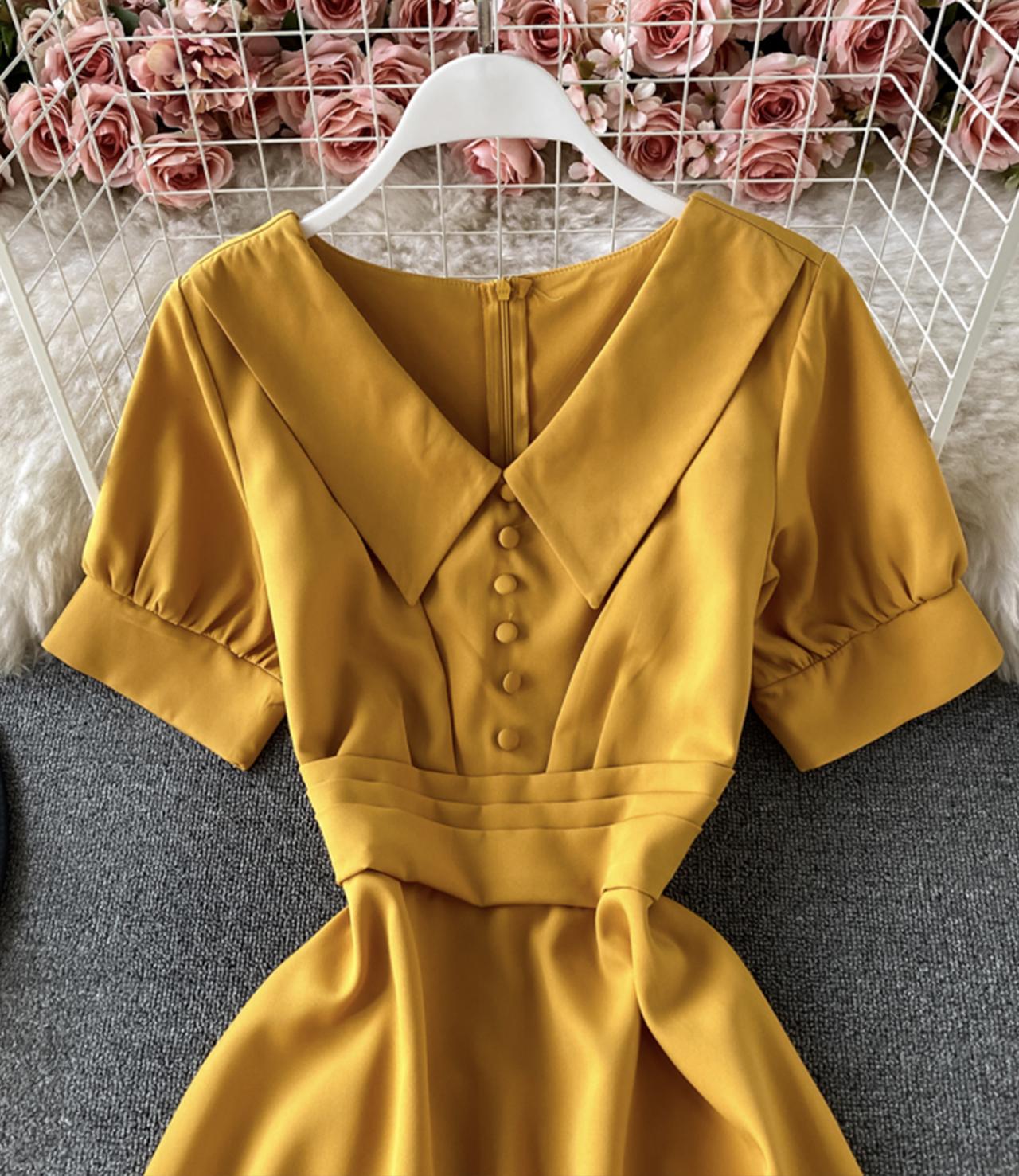 Cute A line short dress fashion dress 690
