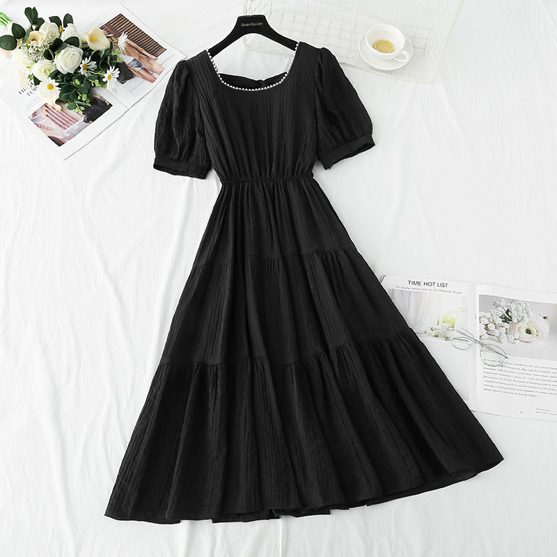 Cute A line short dress fashion dress 479