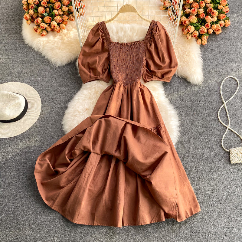 Cute A line short dress fashion dress 586