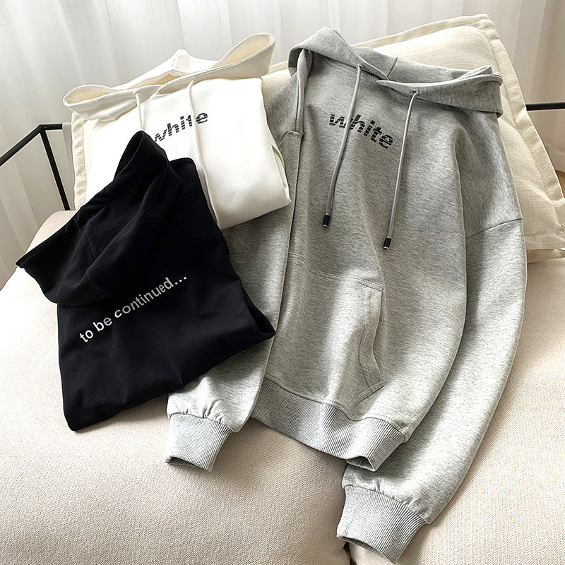 Simple long sleeve hoodie 272