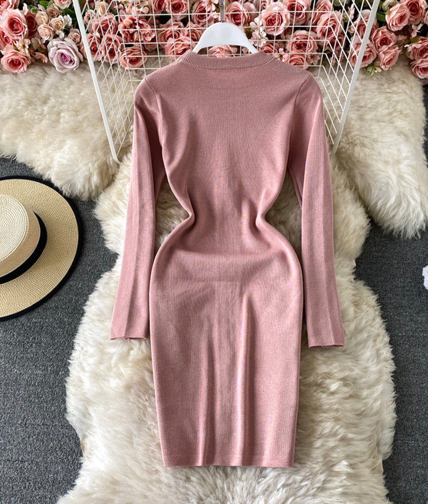 Sweater dress long sleeve sweater dress 171