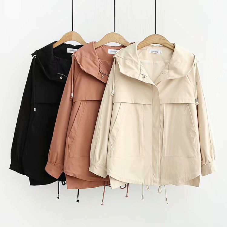 Simple hoodie long sleeve jacket 279