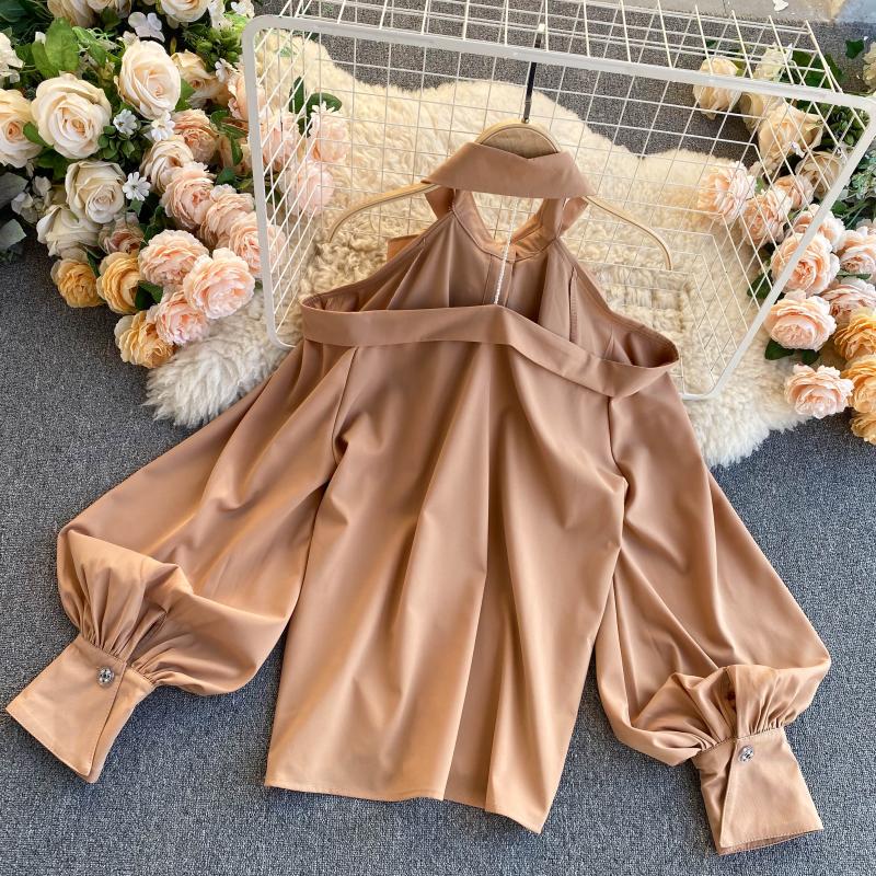 Stylisches Off-Shoulder Top mit Puffärmeln 313