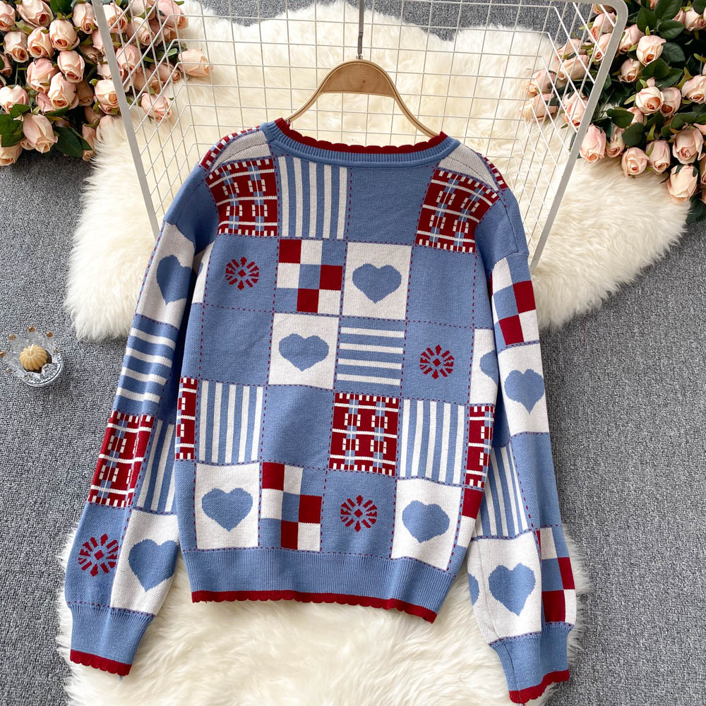 Joli pull tricoté à manches longues 1474
