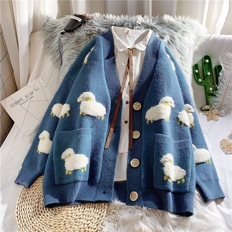 Cardigan ample, animal, mignon et ample 1441