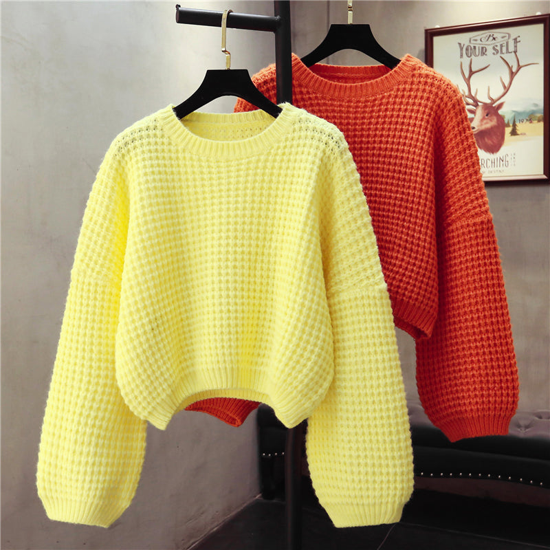 Pull simple à manches longues et col rond 1476