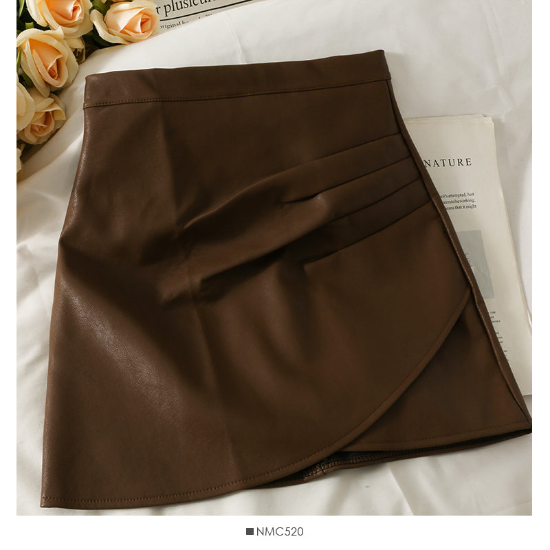 A-line skirt women's autumn dress anti slip Hip Wrap Skirt 2497