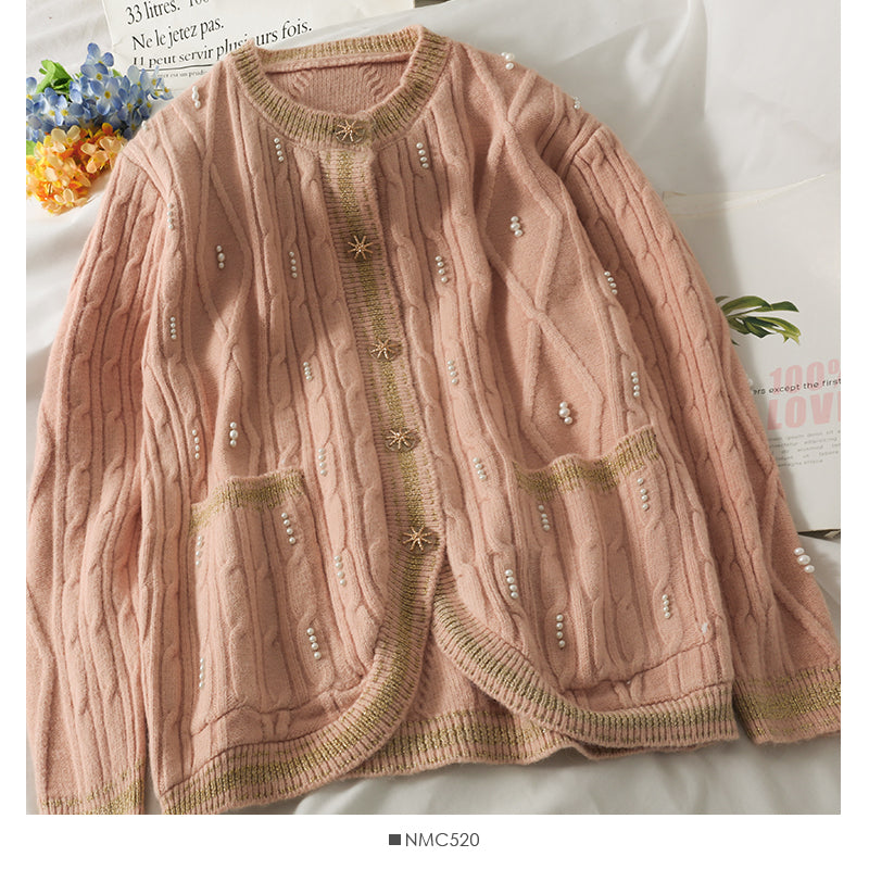 Pull à manches longues à carreaux losanges 1765