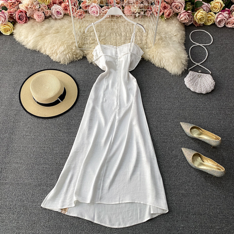 Robe bustier sexy en satin avec jupe à bretelles 3286