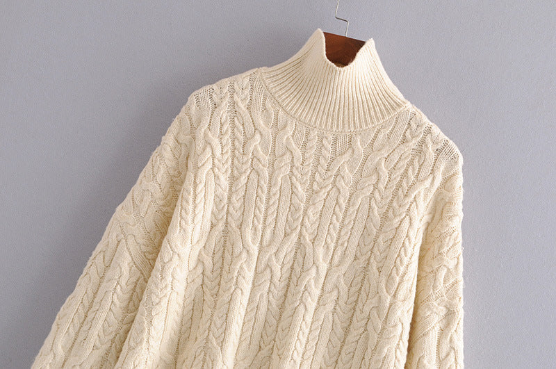 Women's turtleneck for autumn eight-strand knitwear 1370