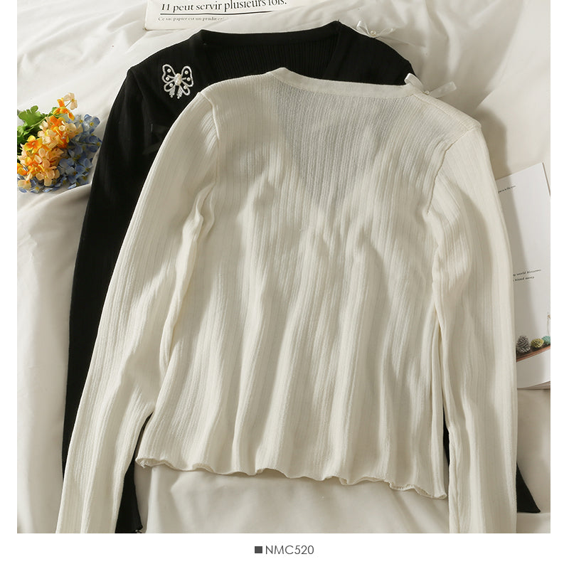 Pull à col bas décoratif avec nœud pour femme, robe d'automne 2011
