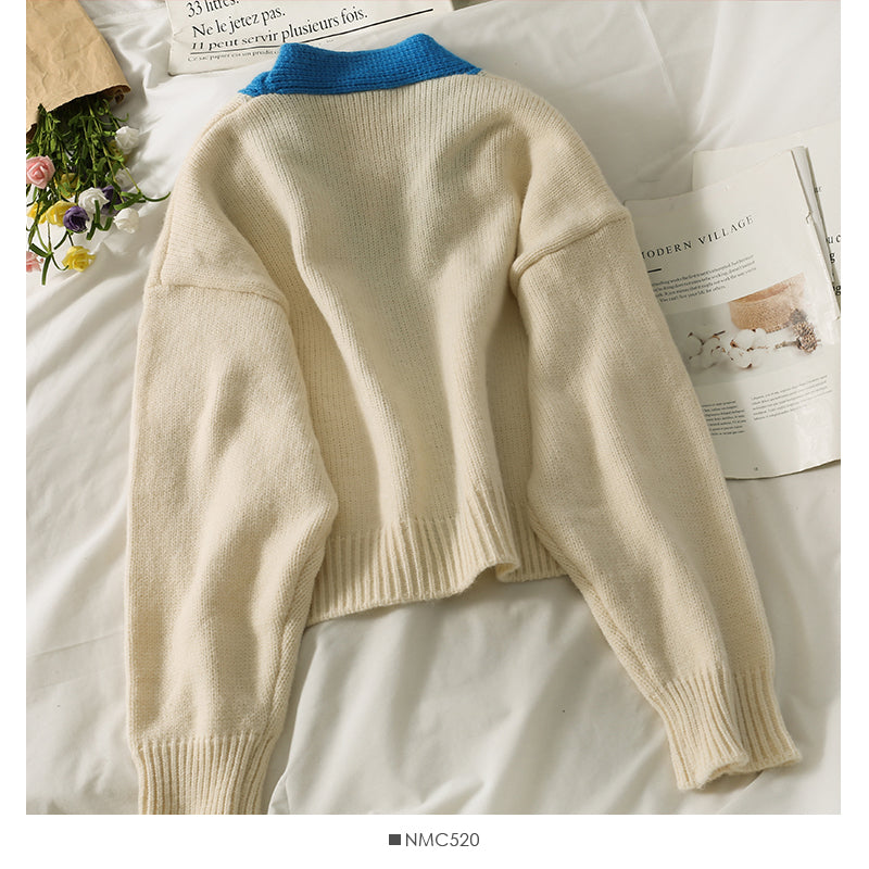 Pull cardigan femme nouveau pull polyvalent à manches longues 1951
