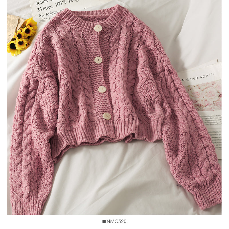 Pull manches longues pull en lin haut court 1775