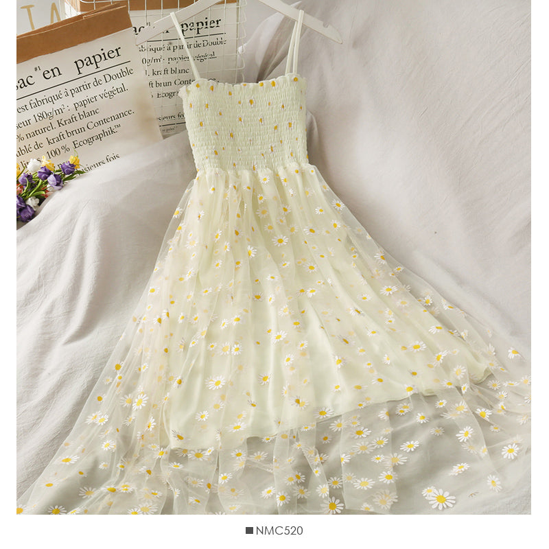 Super fairy Daisy mesh suspender dress 2679