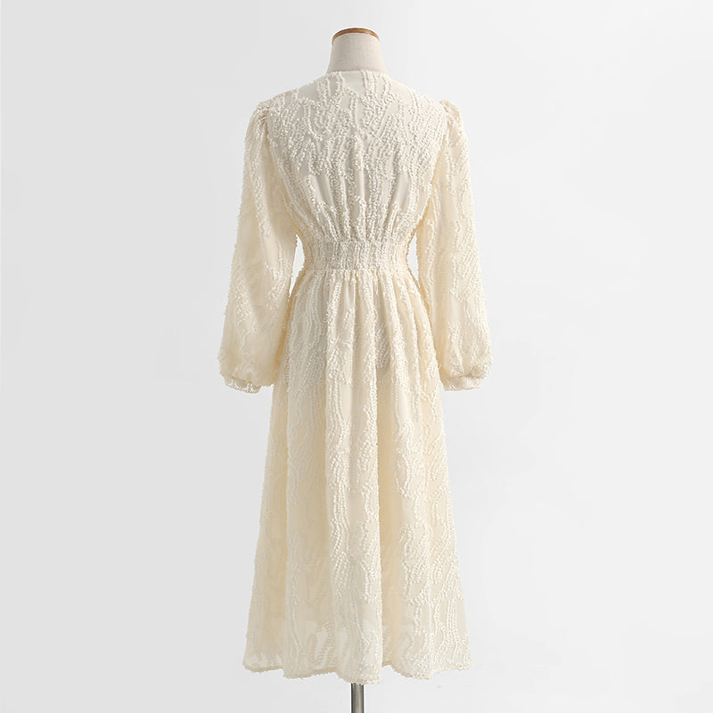 La robe à col de poupée montre une jupe de fée de tempérament mince jupe de princesse de fille 2191